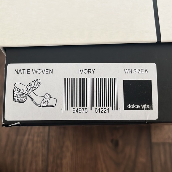 Dolce Vita Natie Woven Sandal in Ivory - Picture 10 of 10